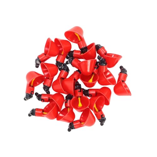 20pcs Chic Cups Automatische Geflügelwate -Schalen für Tauben Wachteln Hen Truthahn Geesered Verwenden Sie Einen Genauen B -Ventilschalter, Minimieren Conservin Chic Cupspoultry von CFTGIW