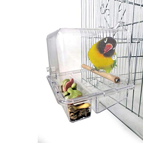 Acrylvogel -Feeder Papagüte Automatische Aufhänge Fütterung Food Bowl Badewanne Haustier Supplies Werkzeug Zubehör (Badewanne) von CFTGIW