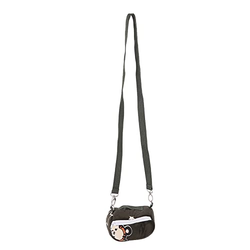Blackish G Flanellelette Tragbarer Atmungsaktives Hamster -Hamster -Carrier Tasche für SM Pets Guinea Chinchillal Carrierhamster Ausgehender Baget Carrier Baget Outside Bagpet (70x173cm/27.6x68.1in) von CFTGIW