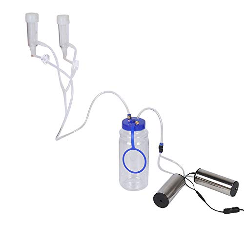 CFTGIW 2L Ziegenschafskuh Melkkit Tragbare Elektrische Melkmaschine mit 2 Pumpen Th 2 Pumpen Milchmilking MachineGoat Melking Kitcow Melking Kitcow (für Schafe EU -Stecker 100‑240V) von CFTGIW