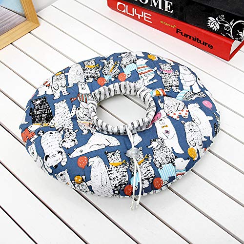 CFTGIW Circle Pet Cat Kragen Heilung Hals Antibite Safty Kragen Kaffee Safty Collarcat Collaret (Blue) von CFTGIW