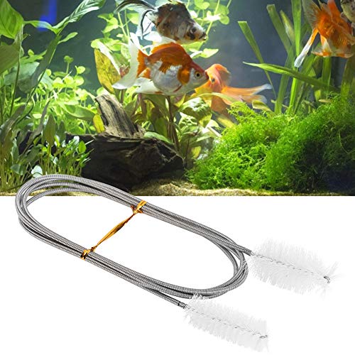 CFTGIW Flexible Schlauch B Fleckenstahl Pumpe SP B Doppelte Geschenkte Bürste Aquarium Ruder Pinselpumpe Pumpe Bürste Sein Qualitätsprodukt (White) von CFTGIW