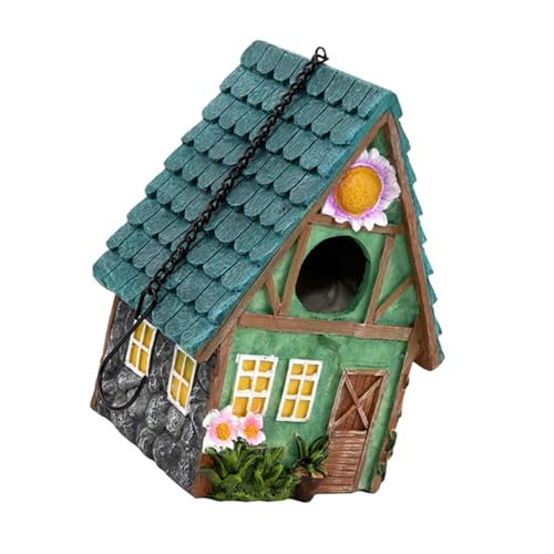 CFTGIW Hanging Bird House Dekorative süß für Vogel Im Freien Vogelhaus Hängende Ornament Vogelbox Figur für Kakadu -Maikawlagen Finken Hängende Vogelhaushang Ornamentoutdoor (Typ 1) von CFTGIW