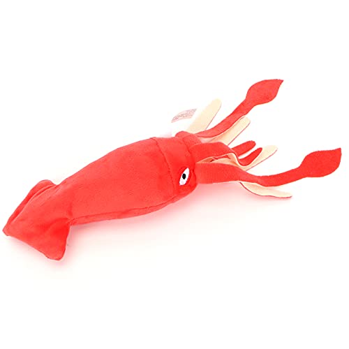 CFTGIW Haustier P Toy Little Bucke Squeaky Inte Plaything Kichern Toymedium Rot Tintenfisch Haustier Toysqueaky Toy für Pucket Squeaky Toet. Sie Pflegen (mittelgroßer roter Tintenfisch) von CFTGIW