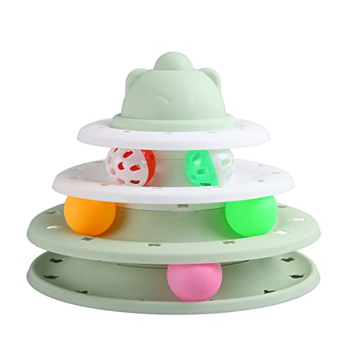 CFTGIW Kätzchen Roller Toys Set 3 Layer Tower Runded Corns Interactive Cat Turntable Toy Set für Katzen Kätzchen Roller Setcat Teaser S Toycat Toycat Plattentable CFTGIW Kätzchen Roller Toys Set 3 Layer Tower Runded Corns Interactive Cat Turntable Toy Set für Katzen Kätzchen Roller Setcat Teaser S Toycat Toycat Plattentable von CFTGIW