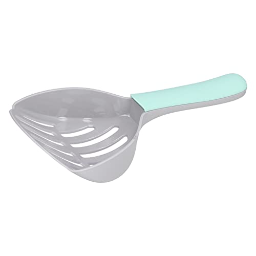 CFTGIW Katzenstrauder Scoop Deep Kitty Poop Hunde Katzenstrauder Reiniger Plastik Toilette Scooper Scooperkitty Wurf Scoopcat Poop Scoopercat Wurf Shovelcat (Grau und grün) von CFTGIW