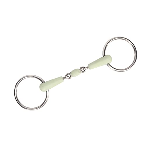 CFTGIW Pferdemund Bit Edelstahl Middle Gummi -Rost -Lose Mund Bit von CFTGIW