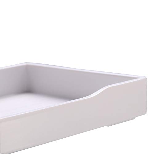 CFTGIW Plastik Slip Climb Haustier Schild Torto Eidechse Trinken Lebensmittel Feeder Schale D Feeder Dish Plastikfutter Futtermittel Futtermittel Futtergericht Haustier Tiere (White) von CFTGIW