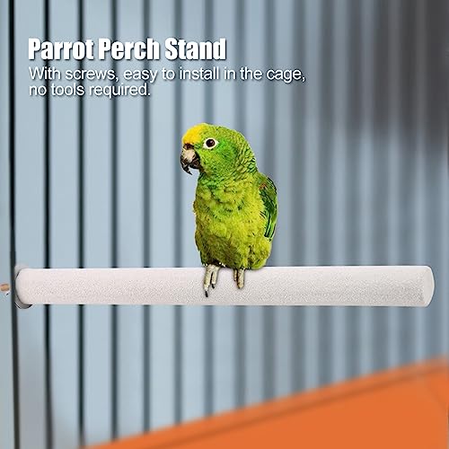 CFTGIW Weißer Vogelperch Stehmahlen Werkzeug Haustiere Spielzeug für Spielzeug für Vogelperch -Barsch -Haustier Stehbar Schleifspielzeug Stehbar (2,5 * 25 cm) von CFTGIW