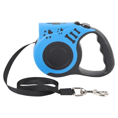 Einziehbare Hundeleine mit LED -Licht 16,4 Fuß Starkes Band Automatische Teleskop -Traktor Hundeband für Haustiere Im Freien Gehen von CFTGIW