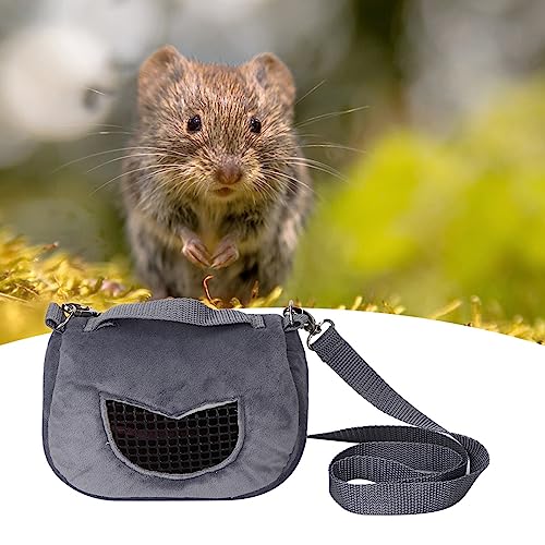 G Flannelette Tragbare Atmungsaktive Hamster -Träger -Tasche für SM Haustiere Guinea Chinchillal Hamster Carrierhamster Ausgehender Baget C Schulter A Größen von (#3) von CFTGIW