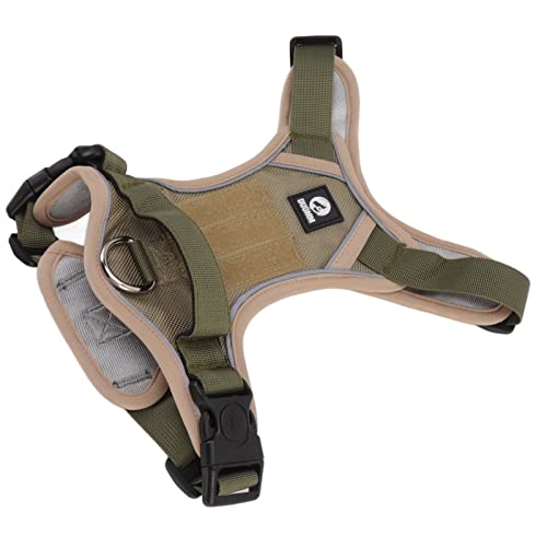 Haustier Harn Bequem Atmungsaktiven Flucht Proof Reflektierender Hund Weste Harn für Große Hunde Khaki M Haustier Hartnessdog Hartnessreflexion Dog Hartnessdog Vest Vestpet Vorräte mit (XL) von CFTGIW