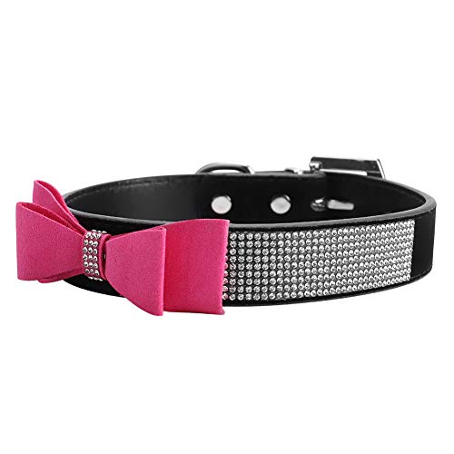 Haustierhund Harn Soft Walk Collar St mit Bowknot Mehr 5 die Haustiere Coll Dog Le Rückfahrzeughund Le Pet Products Hundekragen Traktionsseil (M) von CFTGIW