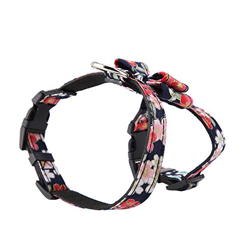 Hund Harn Bowknot Weiche Fliege Welpe Weste St. Blei Haken Traktion 5 für Hunde Backnessbowknot Hundeturts Hunde Hartnessdog St. (M) von CFTGIW