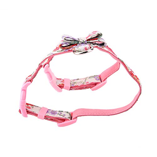 Hund Harn Bowknot Weiche Fliege Welpe Weste St. Blei Haken Traktion 5 für Hunde Backnessbowknot Hundeturts Hunde Hartnessdog St. (M) von CFTGIW