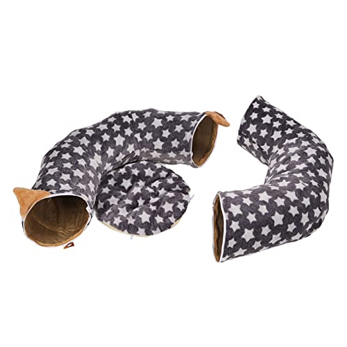 Katzenhundtunnel Bett Großer Durchmesser Crinkle Crinkle Cat Tunnel Rohrbett mit Kissen für Haustierspielzeug Graue Sternkatze Tunnel Bedcat Hundetunnel Bedcat Hundetunnelbett mit Kissencat Katzenhundtunnel Bett Großer Durchmesser Crinkle Crinkle Cat Tunnel Rohrbett mit Kissen für Haustierspielzeug Graue Sternkatze Tunnel Bedcat Hundetunnel Bedcat Hundetunnelbett mit Kissencat von CFTGIW
