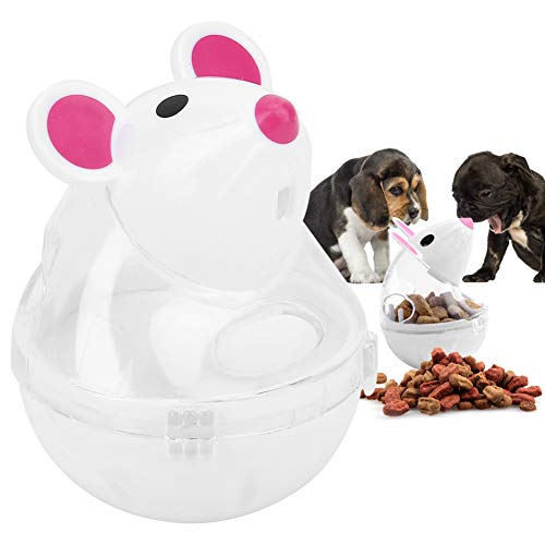 Pet Cat Dog Leckage Feeder Slow Food Dispenser Design B Spielzeug Spiel. Pratical Trans Cat Feeder Slow Pet (White) von CFTGIW