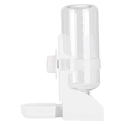 Plastikhänge Haustier Hunde Katzenspender Feeder Papageien Hamster Fountain White Festlegen oder der überzeugende Haustierdispenser -Spender Feedering Feedercat Dispenser -Trinkflasche (White) von CFTGIW