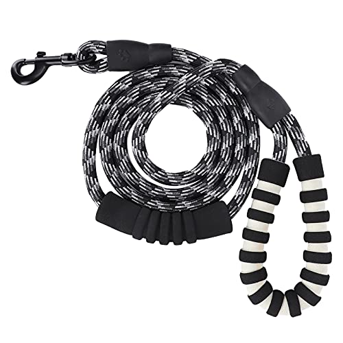 Reflektierendes Haustier Zieht Le -Seil für Mittelgroße Hunde Running Wandertraining -Black Pet Leinen Leinen Traktion Roperefaktor (Black) von CFTGIW