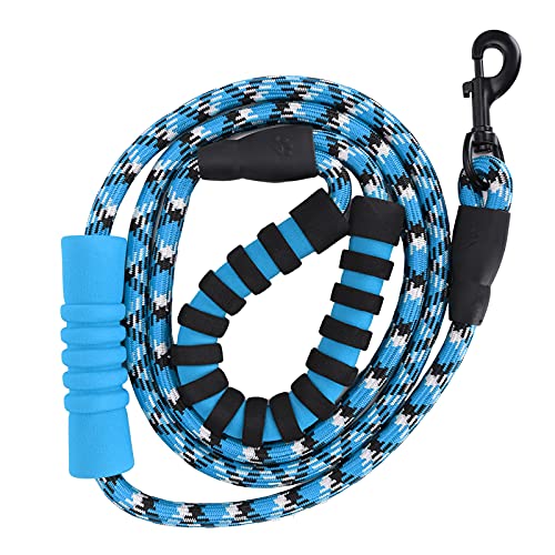 Reflektierendes Haustier Zieht Le -Seil für Mittelgroße Hunde Running Wandertraining -Black Pet Leinen Leinen Traktion Roperefaktor (Blue) von CFTGIW