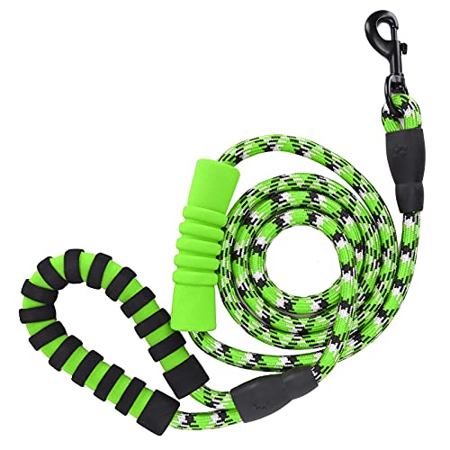 Reflektierendes Haustier Zieht Le -Seil für Mittelgroße Hunde Running Wandertraining -Black Pet Leinen Leinen Traktion Roperefaktor (Green) von CFTGIW