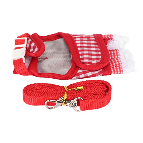 SM Pet Vest Le Lace Saum Süße Atmungsaktive Haken und Design Harn Le für Hecke Frettchen M SM Pet Vest Leine Walking -Kabelbaum (S) von CFTGIW