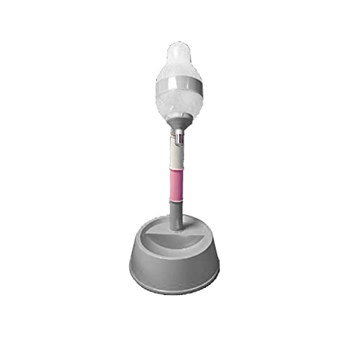 Standing Cat Dispenser Mehrzweckhöhe Automatischer Hundeblaschenspender für Katzen Hunde Haustiere Beige Bottom Stehende Katzenspeicher Stehende Dispensorte Hundeflasche (#2) von CFTGIW