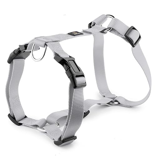 H-förmiges Hundegeschirr, explosionsgeschützter, weicher Brustgurt, strapazierfähiges Nylon-Haustierleinenzubehör for mittelgroße und große Hunde breites hundehalsband(25,2) von CFZSALK