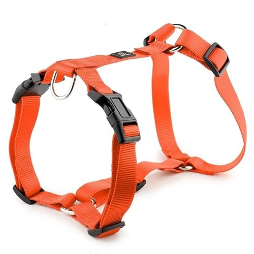 H-förmiges Hundegeschirr, explosionsgeschützter, weicher Brustgurt, strapazierfähiges Nylon-Haustierleinenzubehör for mittelgroße und große Hunde breites hundehalsband(3,XS) von CFZSALK
