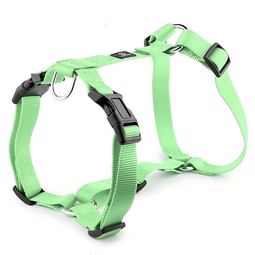 H-förmiges Hundegeschirr, explosionsgeschützter, weicher Brustgurt, strapazierfähiges Nylon-Haustierleinenzubehör for mittelgroße und große Hunde breites hundehalsband(5,XS) von CFZSALK