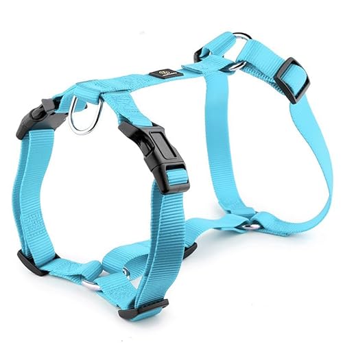 H-förmiges Hundegeschirr, explosionsgeschützter, weicher Brustgurt, strapazierfähiges Nylon-Haustierleinenzubehör for mittelgroße und große Hunde breites hundehalsband(6,4) von CFZSALK
