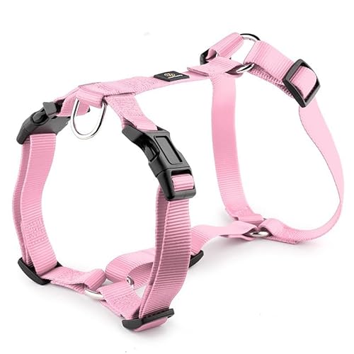 H-förmiges Hundegeschirr, explosionsgeschützter, weicher Brustgurt, strapazierfähiges Nylon-Haustierleinenzubehör for mittelgroße und große Hunde breites hundehalsband(7,3) von CFZSALK