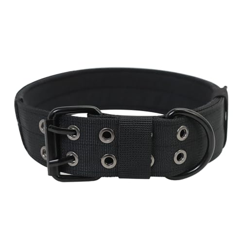 Taktisches Polizei-Hundehalsband, verstellbar, langlebig, Nylon, Deutscher Schäferhund, for mittelgroße und große Hunde, Zubehör for das Spazierengehen breites hundehalsband(1,2) von CFZSALK