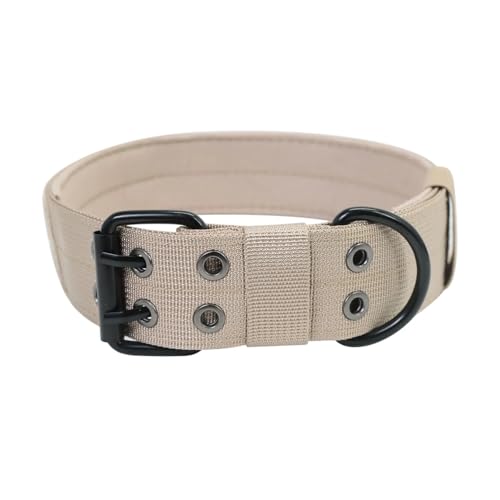 Taktisches Polizei-Hundehalsband, verstellbar, langlebig, Nylon, Deutscher Schäferhund, for mittelgroße und große Hunde, Zubehör for das Spazierengehen breites hundehalsband(KQ,1) von CFZSALK