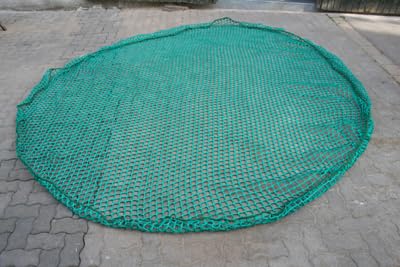 CG Heunetze für Pferde - großes Heunetz für Rundraufen mit Durchmesser ⌀ 4m | 500kg Füllmenge | Maschenweite: 6 cm (engmaschig) | Schnur-Stärke 5 mm von CG Heunetze