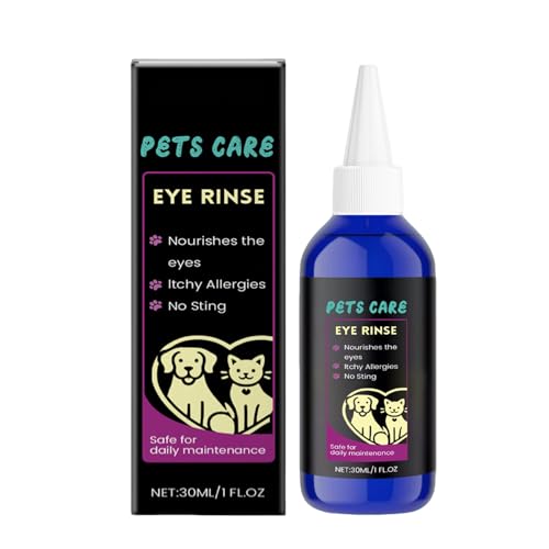CGACCSD Hundeaugentropfen | 30ml Augenreinigungs Lösung Für Hunde | Flüssige Pflege Für Tierarzt Haushalt Baden Waschen Gesundheitspflege Welpe Reise Kätzchen Outdoor Tägliche Hygiene | Reinigung von CGACCSD