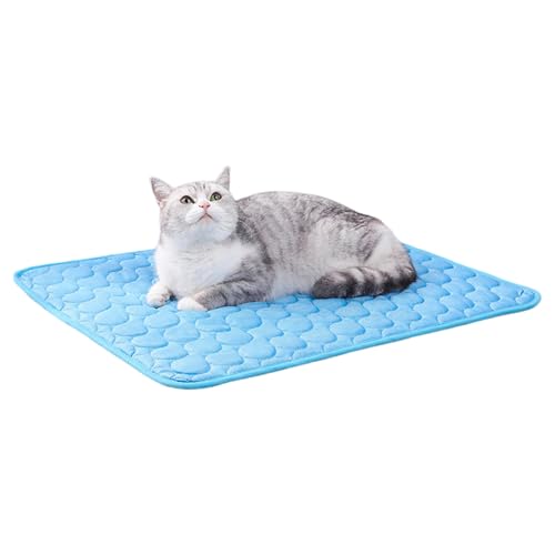 CGACCSD Hundekühldecke,Kühlsamt Matte für Welpen und Katzen | Atmungsaktive Sommer Bettwäsche Für Haustiere Waschbar Für Sofa Boden Wohnmobilsitz Camping Reisen von CGACCSD
