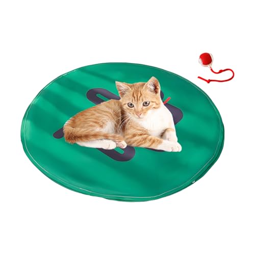 CGACCSD Jagdspielzeug Für Katzen | Automatischer Schnellrollender Ball Mit Beutel - Fangspiel Mit Versteckmöglichkeit Für Interaktives Spiel, Training Und Jagdsimulation CGACCSD Jagdspielzeug Für Katzen | Automatischer Schnellrollender Ball Mit Beutel - Fangspiel Mit Versteckmöglichkeit Für Interaktives Spiel, Training Und Jagdsimulation von CGACCSD