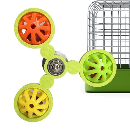 CGACCSD Wellensittich Spielzeug | Drehendes Windspiel Mit Glocke Und Ball,Haustier Training Spielzeug Käfigzubehör Für Nymphensittich Sittich Ara Bewegung Spiel Beschäftigung Unterhaltung CGACCSD Wellensittich Spielzeug | Drehendes Windspiel Mit Glocke Und Ball,Haustier Training Spielzeug Käfigzubehör Für Nymphensittich Sittich Ara Bewegung Spiel Beschäftigung Unterhaltung von CGACCSD