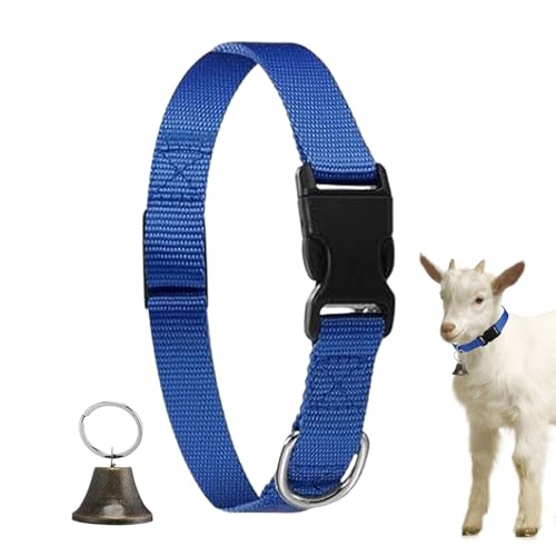 CGACCSD Ziegenhalsband Mit Glocke - Verstellbare Nylon Halsbänder Für Und Schafe,Halsband Mit Klickendem Schnellverschluss Und Anti-Verlust Design Für Viehbestand CGACCSD Ziegenhalsband Mit Glocke - Verstellbare Nylon Halsbänder Für Und Schafe,Halsband Mit Klickendem Schnellverschluss Und Anti-Verlust Design Für Viehbestand von CGACCSD