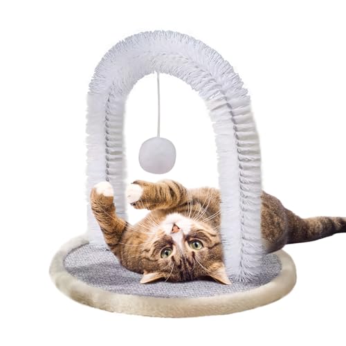 Katzen Enthaarungsbogen, Fellpflegebogen Für Katzen, Selbstpflege Für, Die Bodenplatte Ist Aus Angenehmem/Katzenminze Kann Hinzugefügt Werden Um Anzulocken 30x30x33cm von CGACCSD