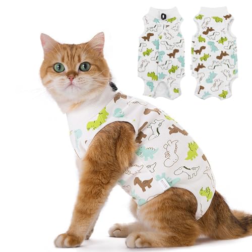 Professioneller Genesungsanzug für Katzen bei Bauchwunden oder Hautkrankheiten, Alternative zum E-Halsband für Katzen, nach Operationen, Pyjama-Anzug von CGLRybO
