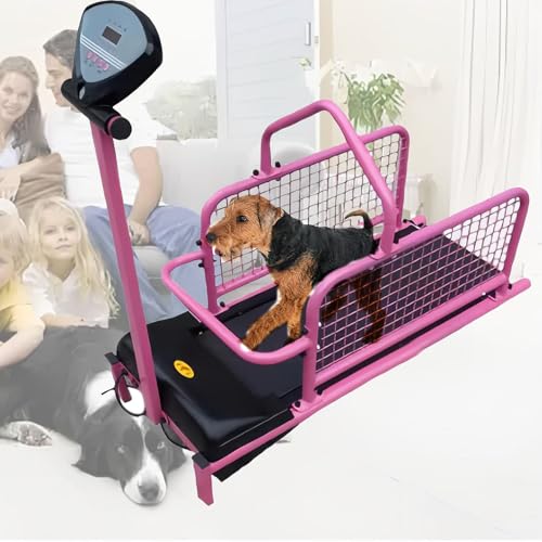 Hundelaufband für kleine und mittelgroße Hunde, Haustier-Fitness-Laufband, elektrisches Haustier-Laufgerät mit Sicherheitszaun, für Indoor-Sportarten mit Einer maximalen Belastung von 80 kg Hundelaufband für kleine und mittelgroße Hunde, Haustier-Fitness-Laufband, elektrisches Haustier-Laufgerät mit Sicherheitszaun, für Indoor-Sportarten mit Einer maximalen Belastung von 80 kg von CGLYYDS