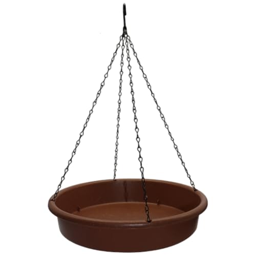 CGTQROVR Hanging Vogelbad Vogelwasserschale mit Haken und Kette für Balkongarten Yard von CGTQROVR