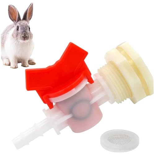 Kaninchen Wasserspender Brustwarze Kunststoff Automatisch Kaninchen Wasserkostwarzen für Hasen Meerschweinchen -Frettchen von CGTQROVR