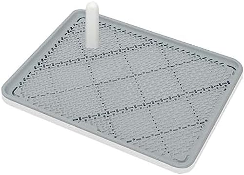 Hundetöpfchen, Hundetoilette, tragbares Indoor-Trainingstöpfchen mit abnehmbaren Pfosten, großer Platz, leicht zu reinigen, für mittelgroße bis große Hunde und Welpen, weiß, 61 x 45 cm/24 x Hundetöpfchen, Hundetoilette, tragbares Indoor-Trainingstöpfchen mit abnehmbaren Pfosten, großer Platz, leicht zu reinigen, für mittelgroße bis große Hunde und Welpen, weiß, 61 x 45 cm/24 x von CGonqx