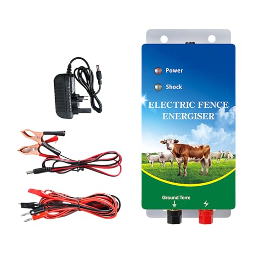 CHAKAE Elektrozaungerät 230V 2J Ausgang für sichere Tiergehege geeignet für verschiedene Nutztiere Elektrozaun Energizer von CHAKAE