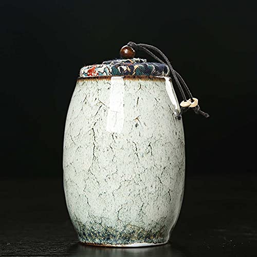 CHAKEUZND Mini-Haustierurnen, Keramische kleine Haustier-Einäscherungsurne, Mehrfarbig, 6 x 13,3 cm, 300 ml(Type 5) von CHAKEUZND