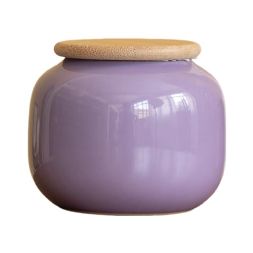 CHAKEUZND Mini-Haustierurnen, Mehrfarbige Keramikurnen dienen als Andenken an die menschliche Asche(Purple) von CHAKEUZND