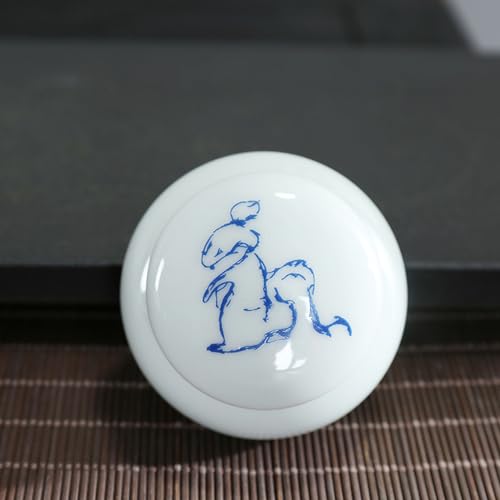 Mini-Haustierurnen, Mini-Keramikurne mit chinesischem Tierkreiszeichen als Andenken an die menschliche Asche(Rat) von CHAKEUZND